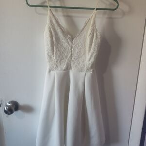 Charlotte Russe Ivory Lace Dress